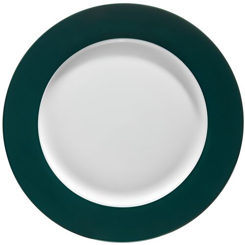 Talerz AMBITION Aura Green 27 cm Biało-zielony