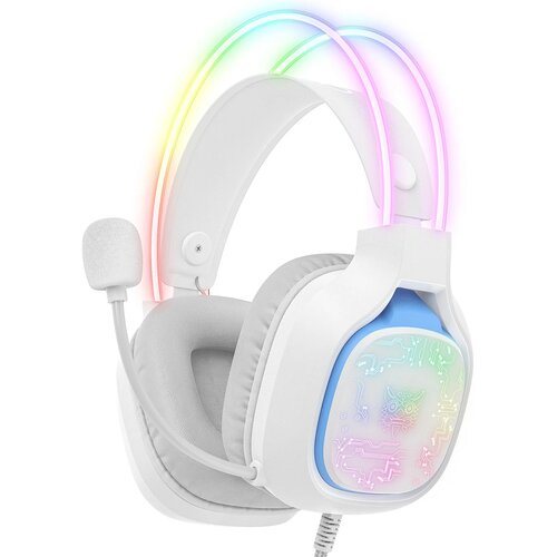 Słuchawki ONIKUMA X22 RGB Nauszne Biały
