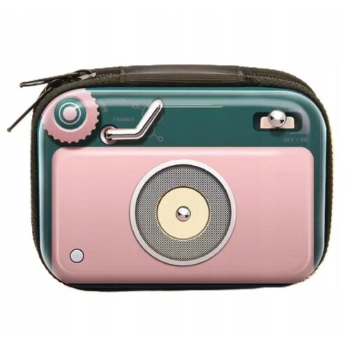 Etui na zdjęcia LOVEINSTANT SB8216 do FujiFilm Instax Mini/Polaroid Różowy Aparat