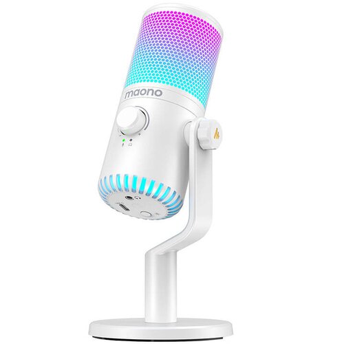 Mikrofon MAONO DM30RGB Kardioidalny Biały