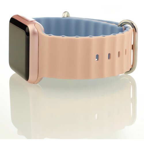 Pasek LUNA do Apple Watch 3/4/5/6/7/8/SE (38/40/41 mm) A00239 Różowo-błękitny