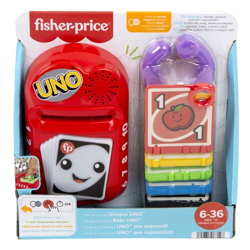 U Zabawka edukacyjna FISHER PRICE Ucz się i śmiej! Uczące Uno HHH91