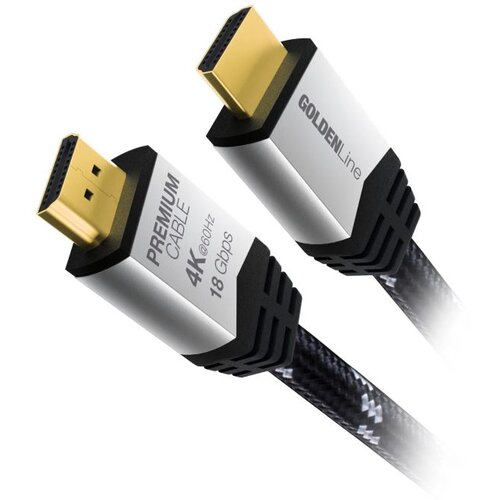 U Kabel HDMI - HDMI 4K GOLDENLINE V2.0B 2.5 m