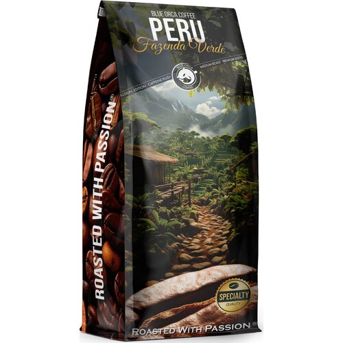 Kawa ziarnista BLUE ORCA Peru Fazenda Verde 1kg (Rzemieślnicza) (Speciality)