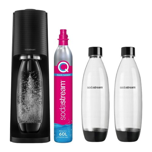 Saturator SODASTREAM Terra Czarny + Butelka SODASTREAM Fuse (3 sztuki)