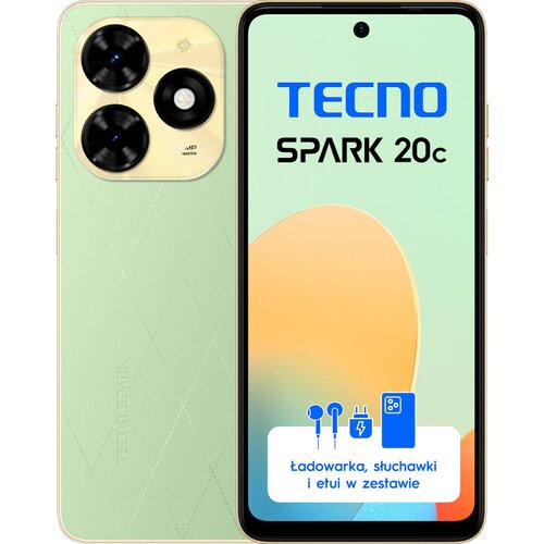 Smartfon TECNO Spark 20C 8/128GB 6.56 90Hz Zielony