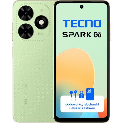 Smartfon TECNO Spark Go 2024 4/64GB 6.54" 90Hz Zielony