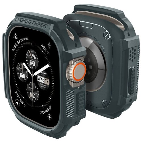 Etui SPIGEN Rugged Armor do Apple Watch Ultra 1/2 (49mm) Ciemno-zielony