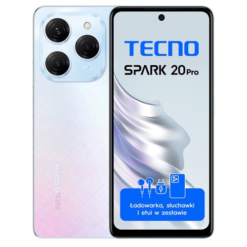 Smartfon TECNO Spark 20 Pro 8/256GB 6.78" 120Hz Różowo-niebieski