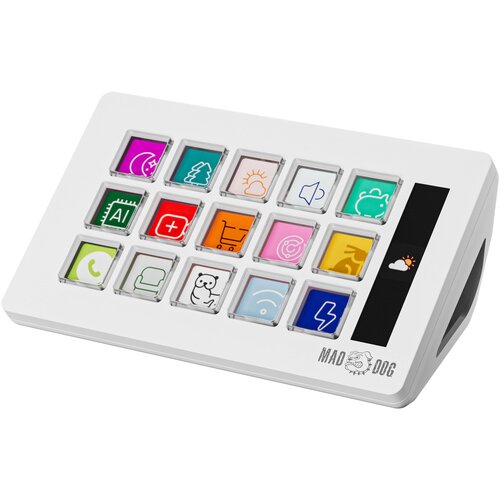 Panel streamingowy MAD DOG GK150W Biały
