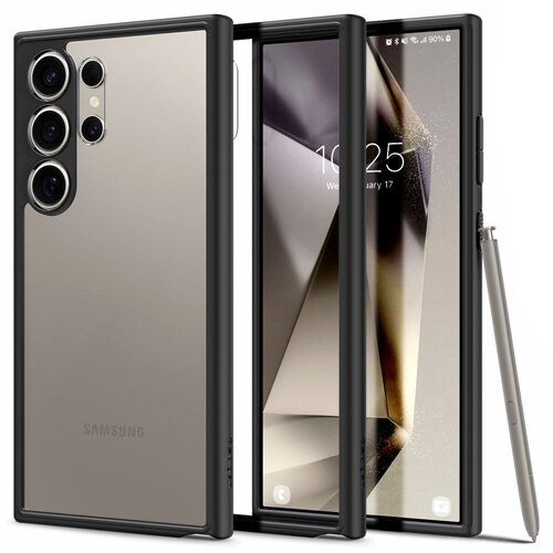 Etui SPIGEN Ultra Hybrid do Samsung Galaxy S24 Ultra Czarny matowy