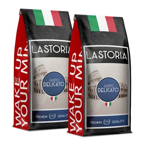 Kawa ziarnista BLUE ORCA COFFEE La Storia Delicato 2 x 1 kg