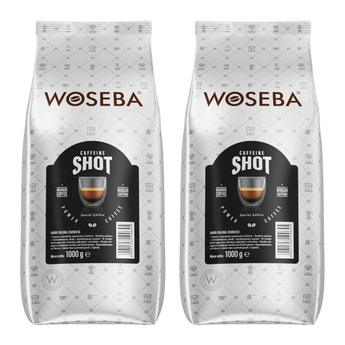Kawa ziarnista WOSEBA Caffeine Shot 2 x 1 kg
