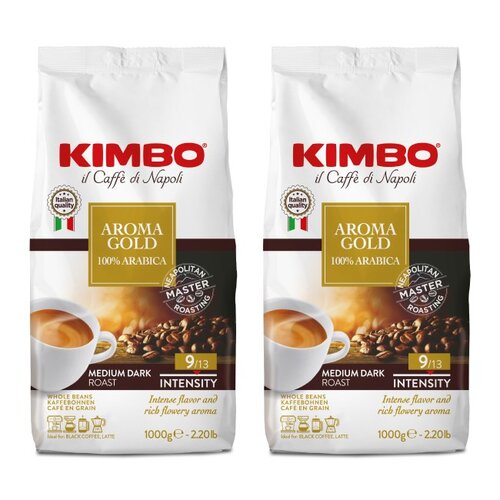 Kawa ziarnista KIMBO Aroma Gold Arabica 2 x 1 kg
