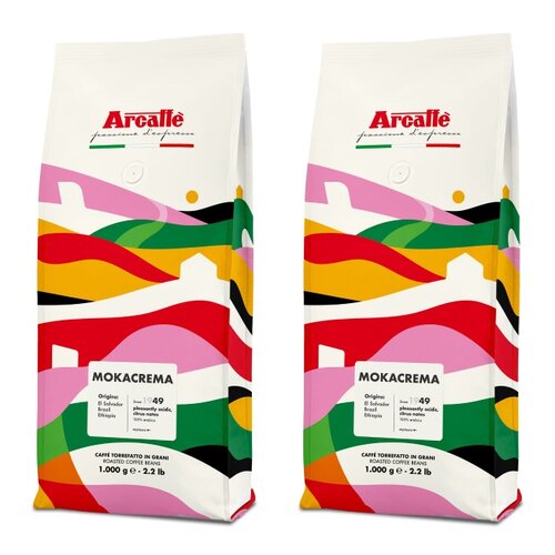 Kawa ziarnista ARCAFFE Mokacrema Arabica 2 x 1 kg