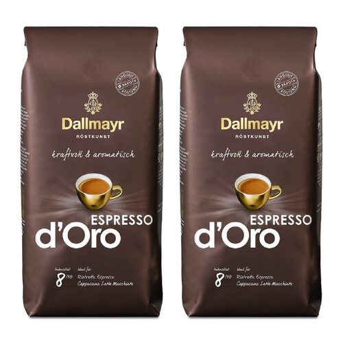 Kawa ziarnista DALLMAYR Crema d'Oro 2 x 1 kg