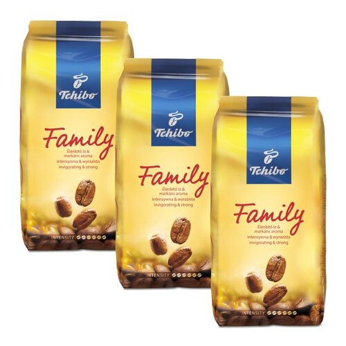 Kawa ziarnista TCHIBO Family 3 x 1 kg