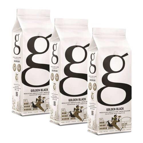 Kawa ziarnista GOLDEN BRASIL Golden Black 3 x 1 kg