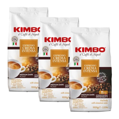 Kawa ziarnista KIMBO Espresso Crema Intensa 3 x 1 kg