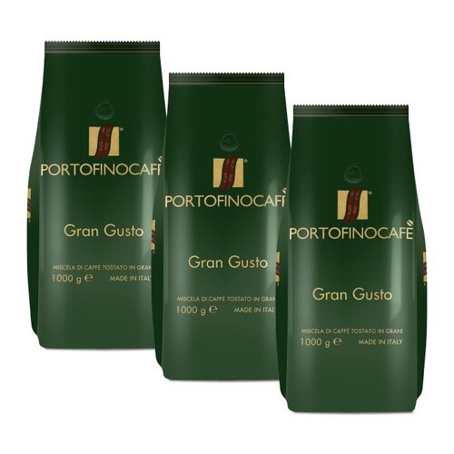 Kawa ziarnista PORTOFINO CAFE Gran Gusto Arabica 3 x 1 kg
