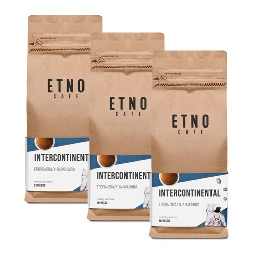 Kawa ziarnista ETNO CAFE Intercontinental Arabica 3 x 1 kg