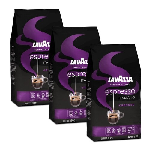 Kawa ziarnista LAVAZZA Espresso Italiano Cremoso 3 x 1 kg