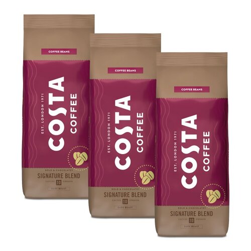 Kawa ziarnista COSTA COFFEE Signature Blend Dark 3 x 1 kg