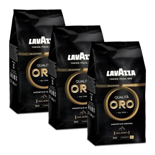 Kawa ziarnista LAVAZZA Qualita Oro Mountain Grown Arabica 3 x 1 kg