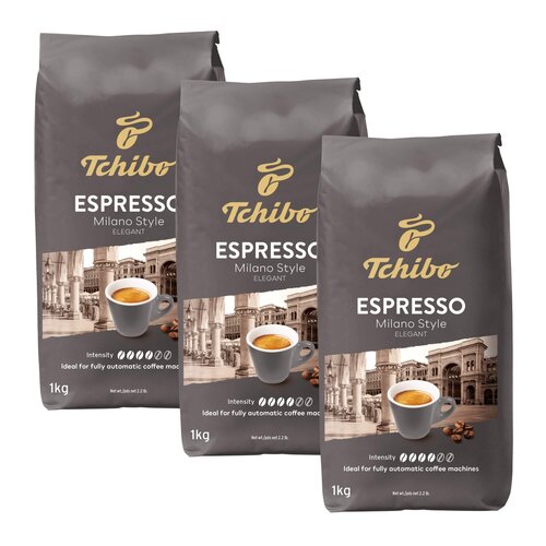 Kawa ziarnista TCHIBO Espresso Milano Style Arabica 3 x 1 kg