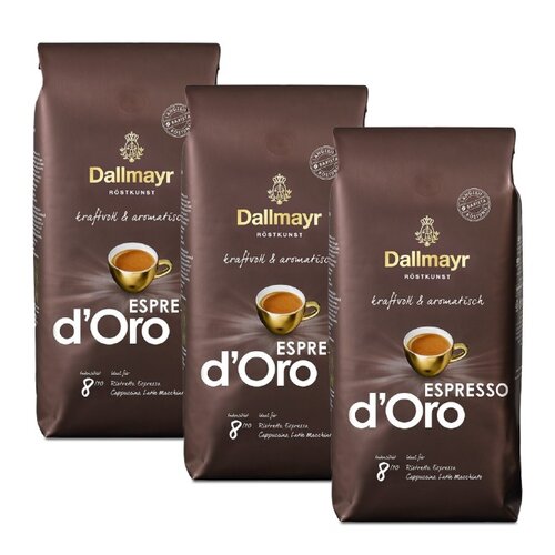 Kawa ziarnista DALLMAYR Crema d'Oro 3 x 1 kg