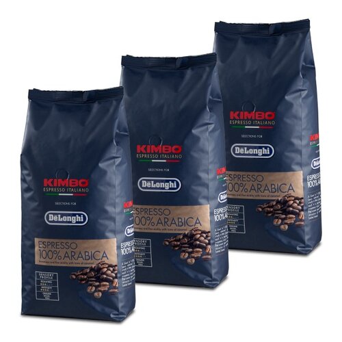 Kawa ziarnista DELONGHI Kimbo Espresso Arabica 3 x 1 kg