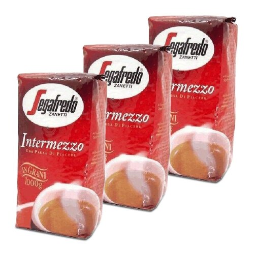 Kawa ziarnista SEGAFREDO Intermezzo 3 x 1 kg