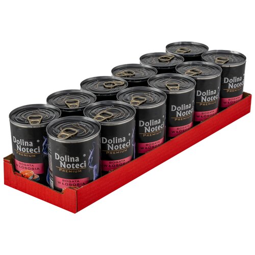 Karma dla kota DOLINA NOTECI Premium z łososiem 12 x 400 g