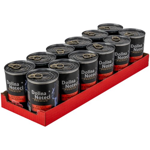 Karma dla kota DOLINA NOTECI Premium z cielęciną 12 x 400 g