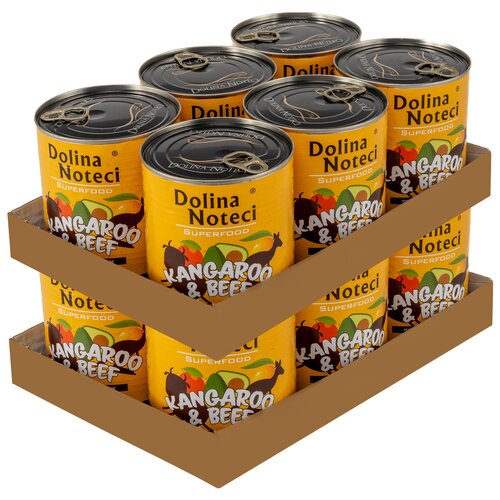 Karma dla psa DOLINA NOTECI Superfood z kangurem i wołowiną 12 x 800 g
