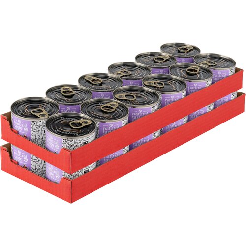 Karma dla kota NATURAL TASTE Kaczka Dziwaczka 24 x 185 g