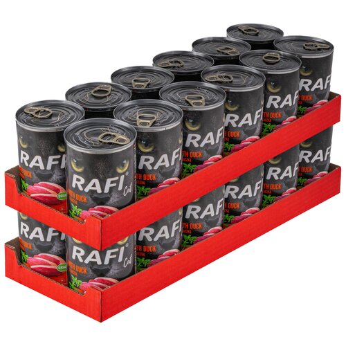 Karma dla kota RAFI Kaczka 24 x 400 g