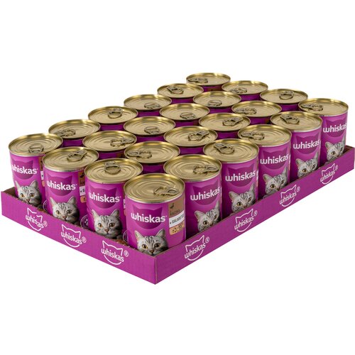 Karma dla kota WHISKAS Kaczka 24 x 400 g