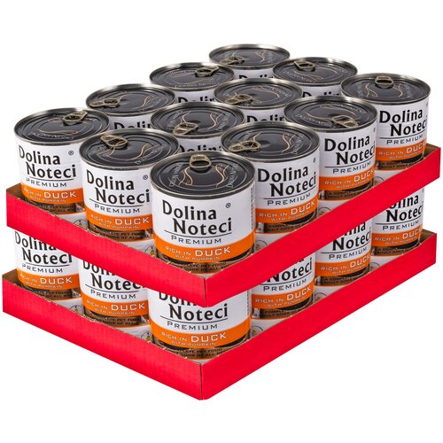 Karma dla psa DOLINA NOTECI Premium bogata w kaczkę z dynią 24 x 800 g