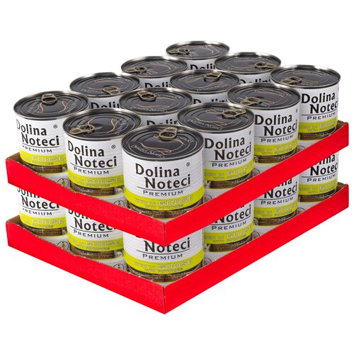 Karma dla psa DOLINA NOTECI Premium bogata w gęś z ziemniakami 24 x 800 g