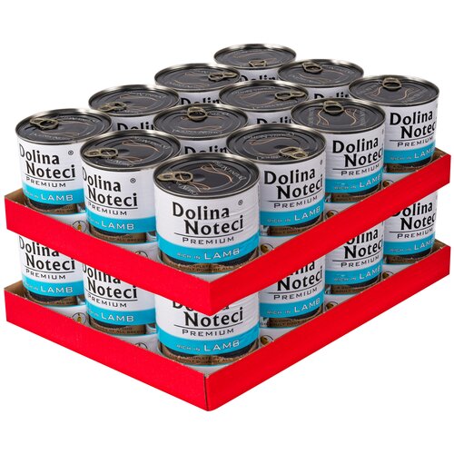 Karma dla psa DOLINA NOTECI Premium bogata w jagnięcinę 24 x 800 g