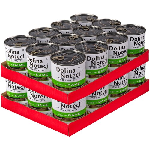 Karma dla psa DOLINA NOTECI Premium bogata w dziczyznę 24 x 800 g
