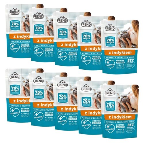 Karma dla kota FRENDI Indyk 10 x 100 g
