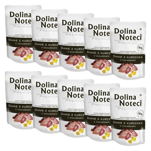 Karma dla psa DOLINA NOTECI Premium Danie z kurczaka z makaronem 10 x 300 g
