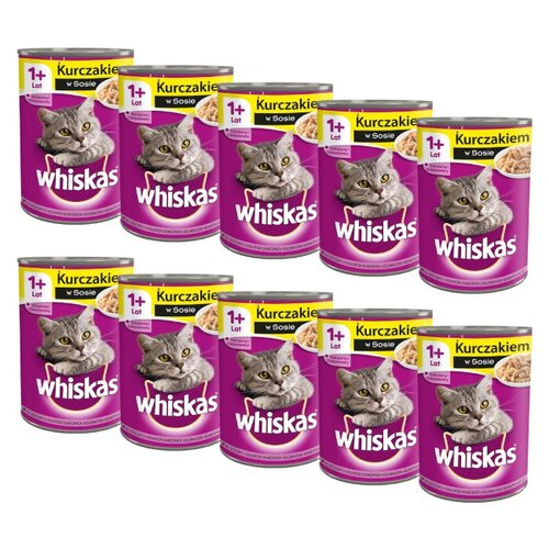 Karma dla kota WHISKAS Kurczak 10 x 400 g