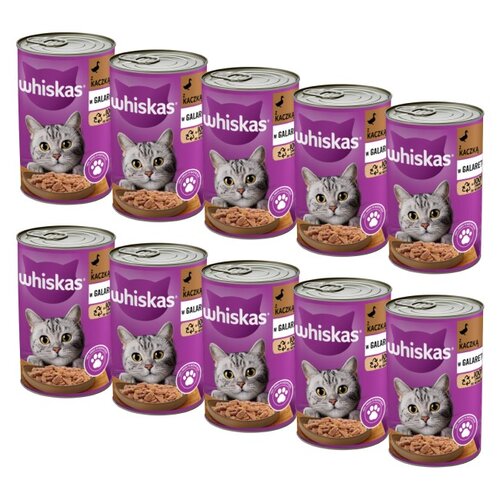 Karma dla kota WHISKAS Kaczka 10 x 400 g
