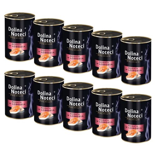 Karma dla kota DOLINA NOTECI Premium Łosoś 10 x 400 g