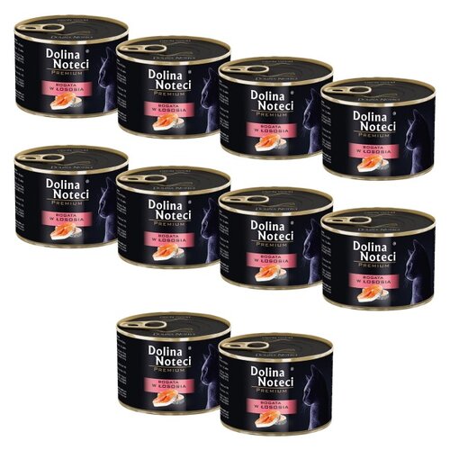 Karma dla kota DOLINA NOTECI Premium Łosoś 10 x 185 g