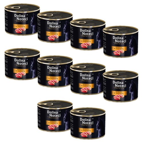 Karma dla kota DOLINA NOTECI Premium Kaczka 10 x 185 g