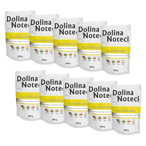 Karma dla psa DOLINA NOTECI Premium bogata w kurczaka 10 x 500 g